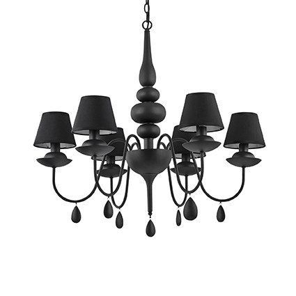 Подвесная люстра Ideal Lux BLANCHE SP6 NERO