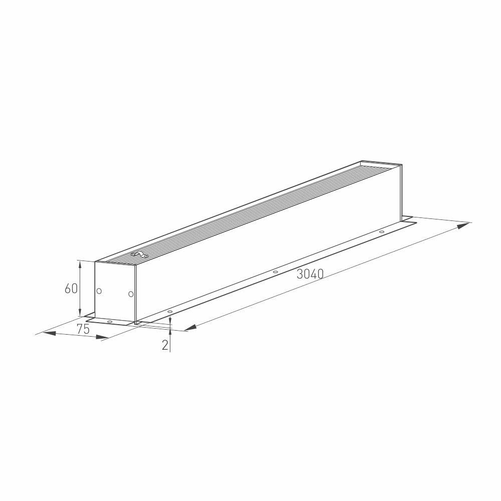 Встраиваемый магнитный трек Arlight MAG-TRACK-4560-F-3040 (WH)