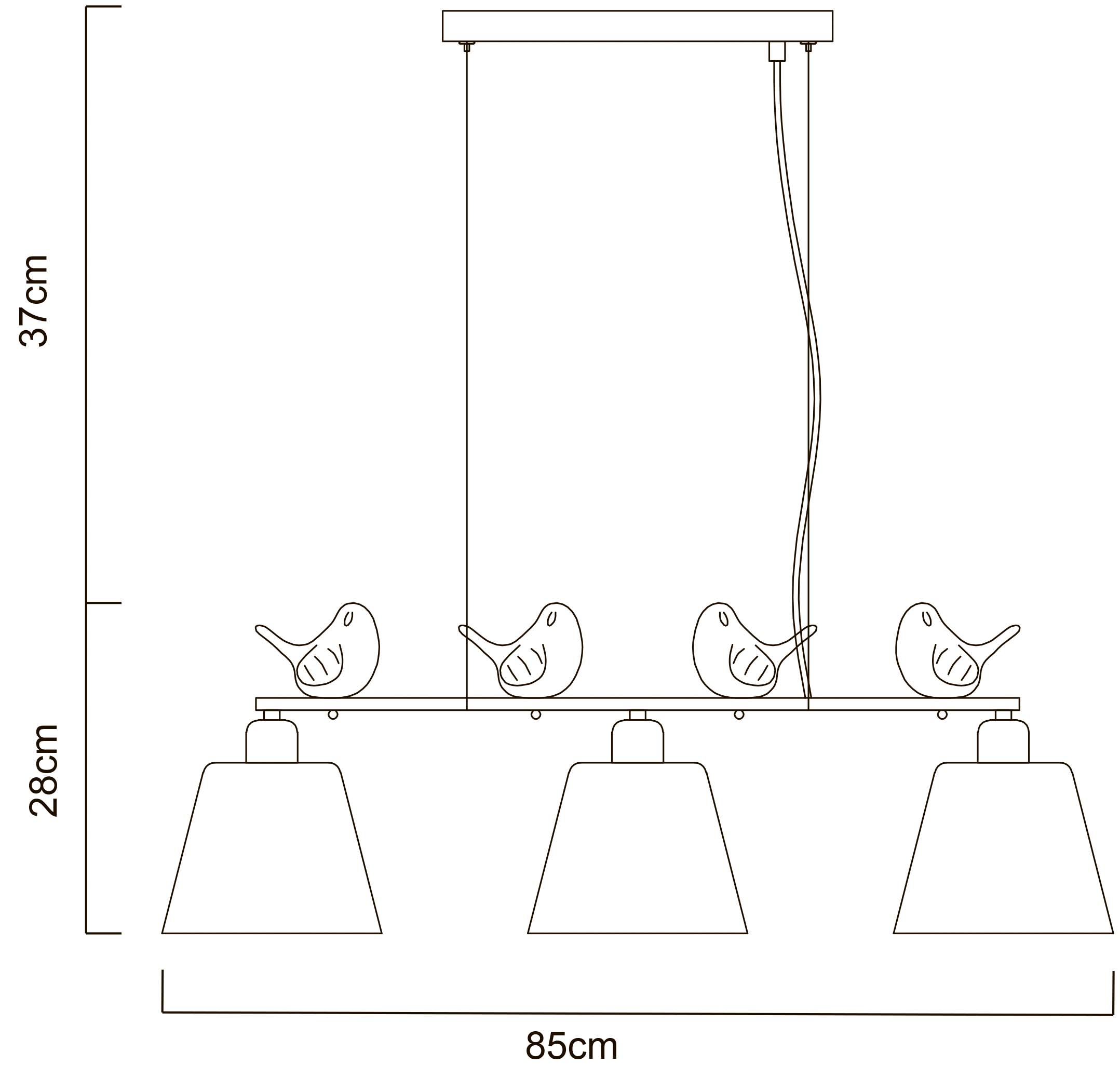 Светильник подвесной Arte Lamp Passero A4289SP-3WH