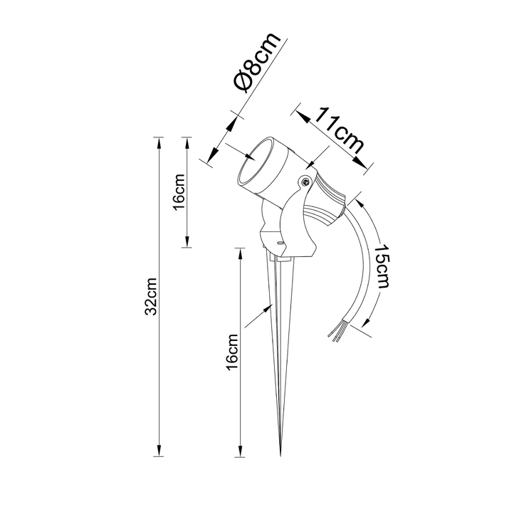 Садово-парковый фонарь ARTE LAMP ELSIE A4715IN-1BK