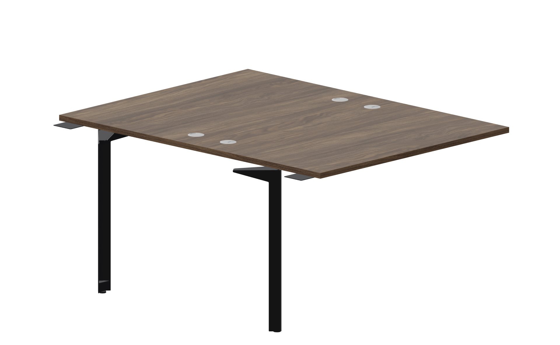 Приставной стол bench на 2 рабочих места 118х156,6х75 см (4 громмета) Ray RY2TPG128