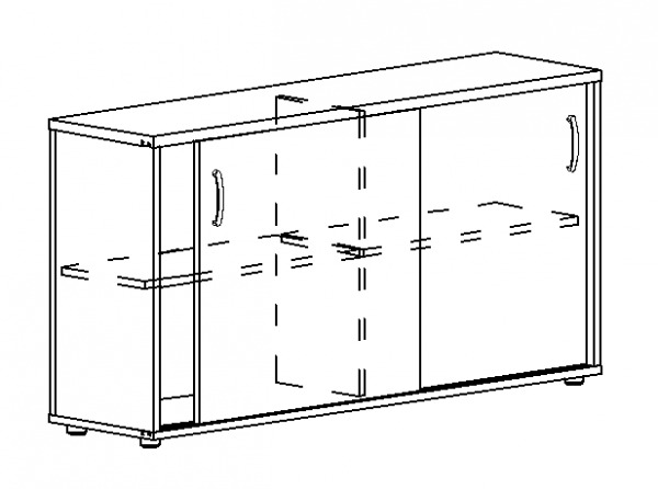 Шкаф-купе низкий (для 2-х столов 70) А4 303