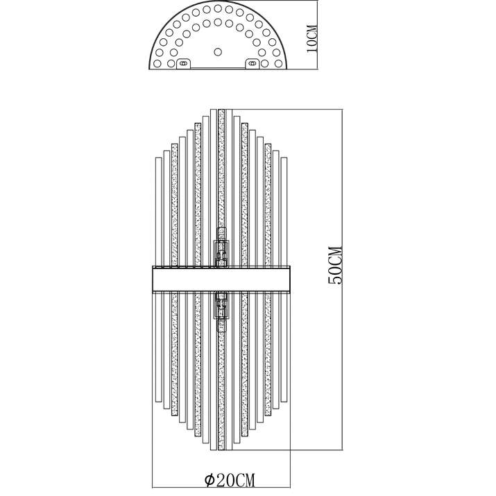 Бра ARTE LAMP ACAPULCO A1007AP-2GO