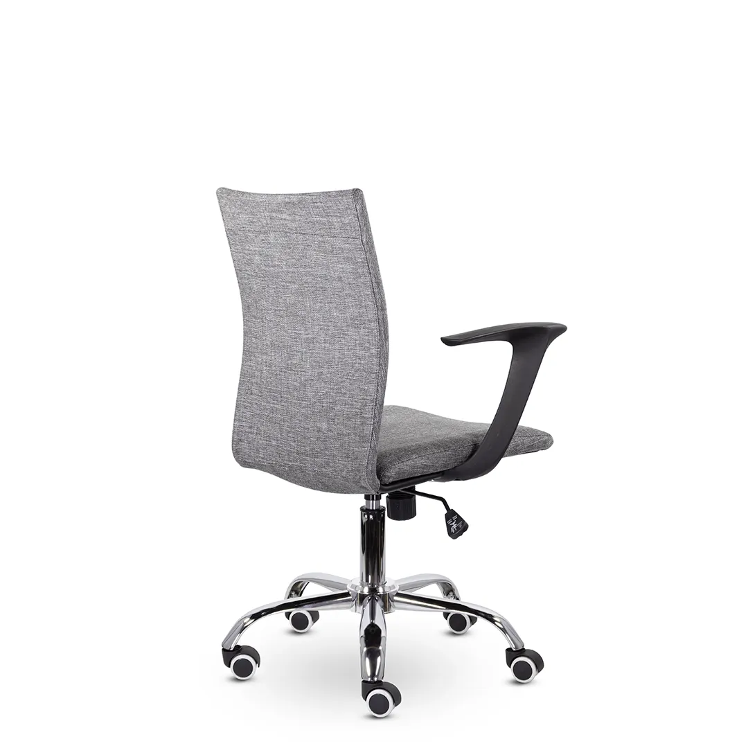 Кресло компьютерное Бэрри М-902 TG хром ткань М серый