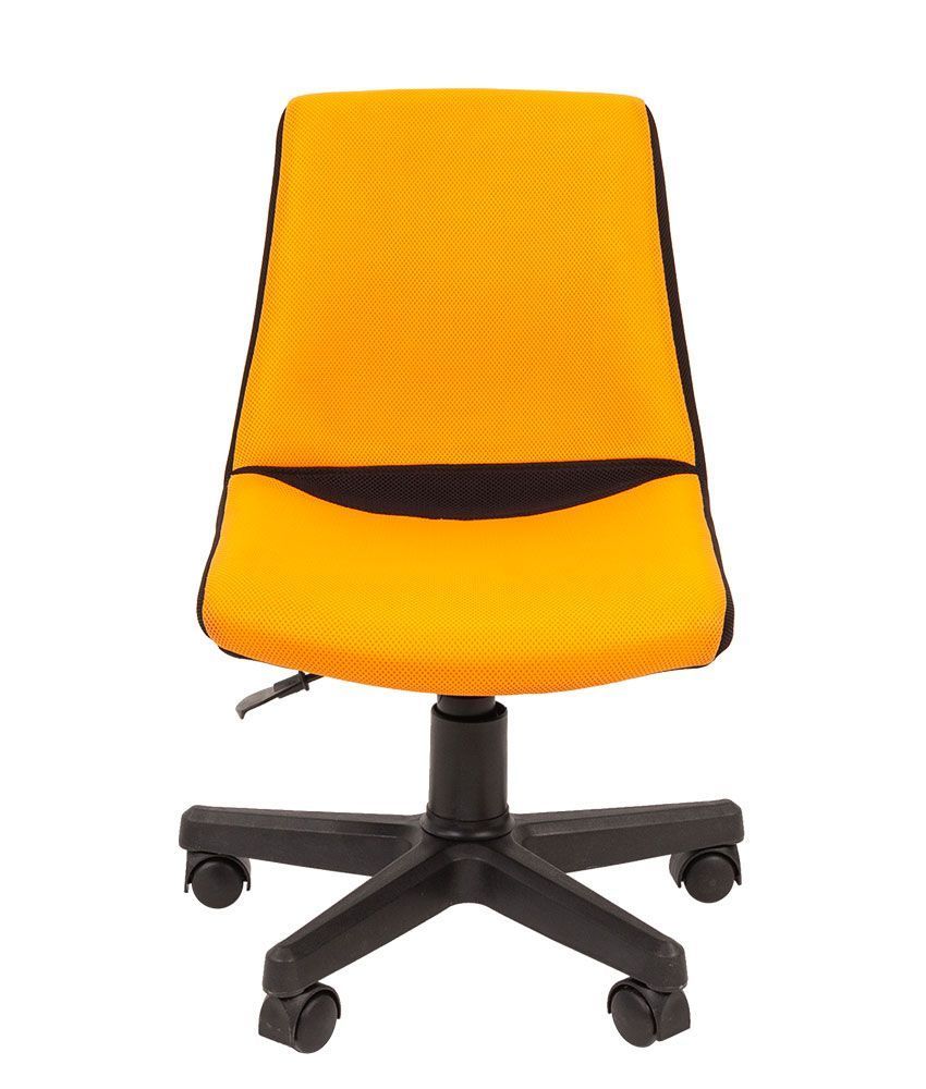 Детский компьютерный стул Chairman KIDS 115 черный пластик желтый
