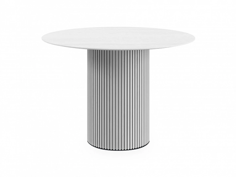 Стол обеденный OgogoHome Mono Stripe D110/D44/H75 белый 948106