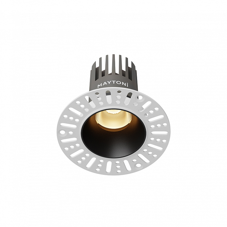 Точечный встраиваемый светильник Maytoni Dip / Дип DL124-10W-2.7K-TRS-B