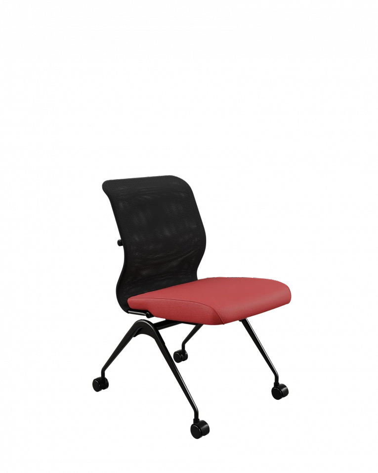 Кресло для персонала Метта ErgoLife S 8 M4-9 - X2+Bahama /Uh00/Wh12(F56.W01) (Черный/Красный)