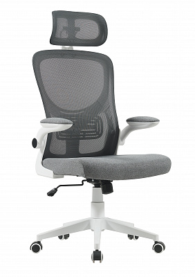Кресло офисное TopChairs Airone серый ткань