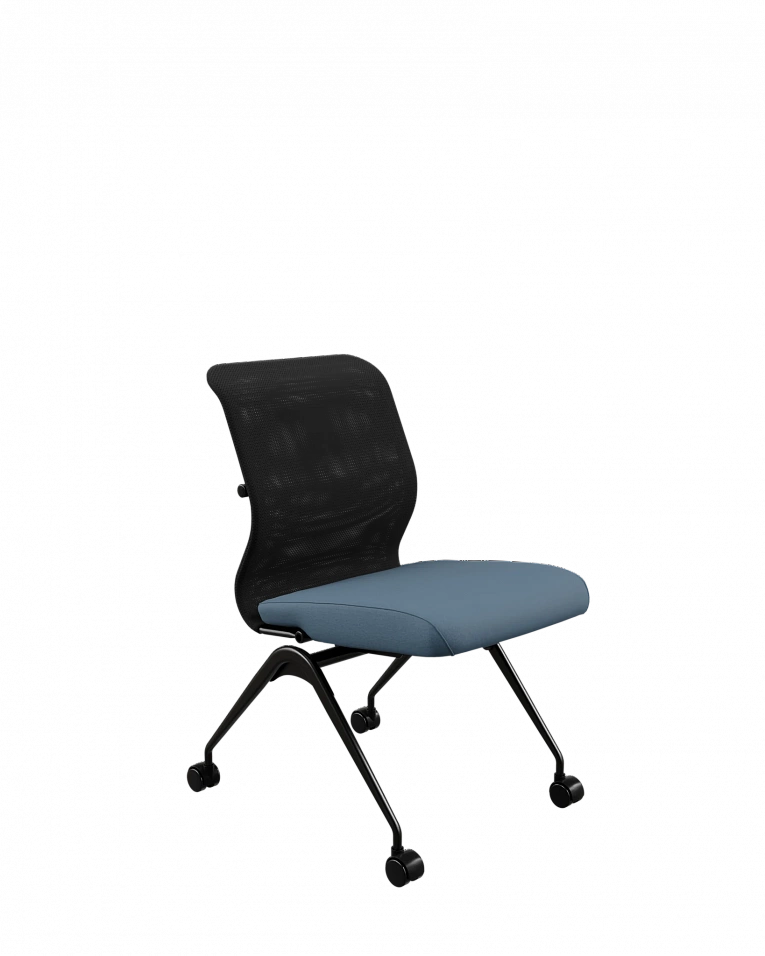 Кресло для персонала Метта ErgoLife S 8 M4-9 - X2+Bahama /Uh00/Wh12(F56.W01) (Черный/Синий)