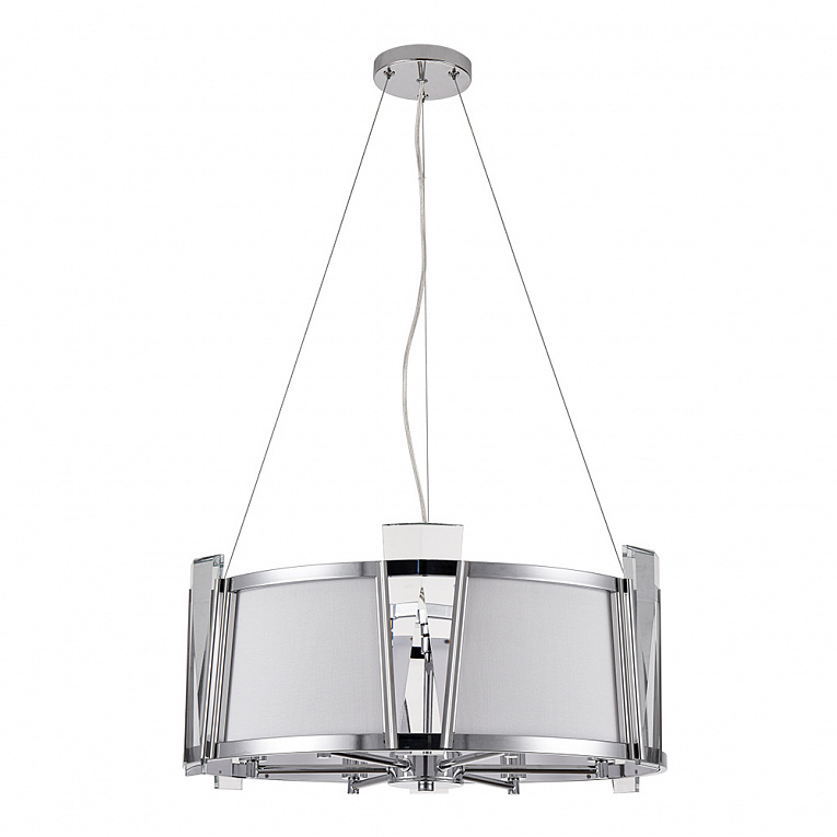 Подвесная люстра Arte Lamp GRATO хром, белый A4079LM-6CC