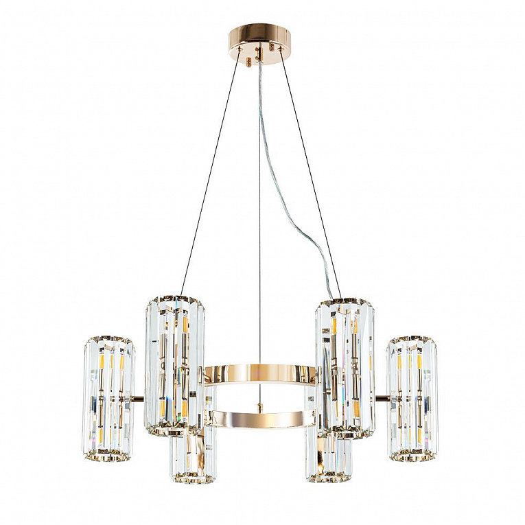 Подвесная люстра Arte Lamp SANTORINI золото, прозрачный A1049SP-12GO