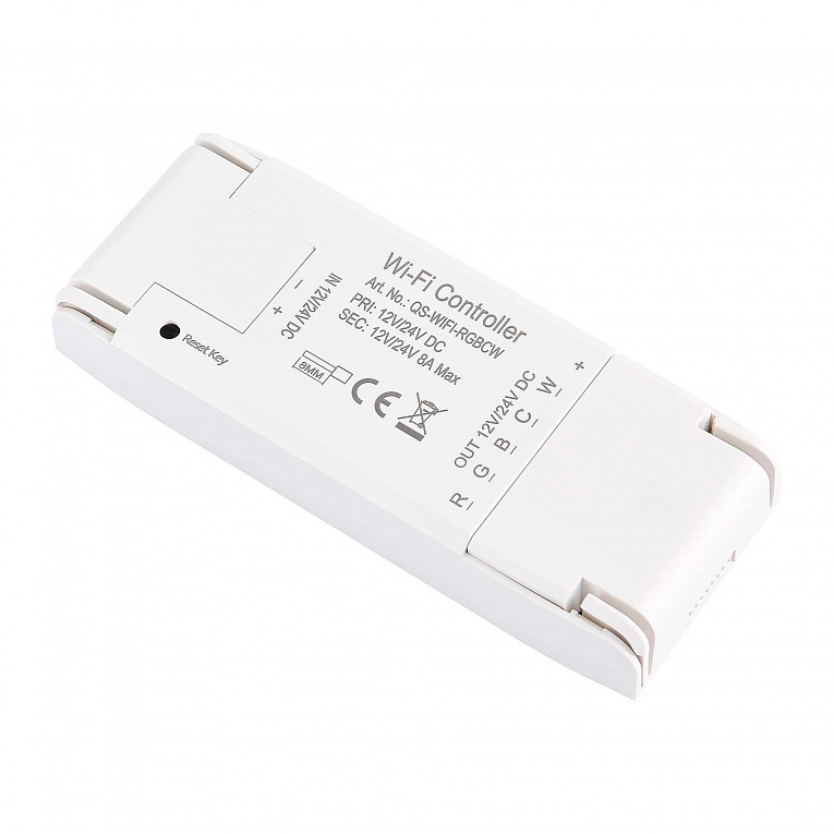 WI-FI контроллер RGBCW 8A,DC12-24 V, L115 × W45 × H18 мм St Luce ST9000.500.01RGBCW