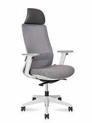 Кресло руководителя (эргономичное) NORDEN Комо грэй / Como grey серый H6301-1 grey