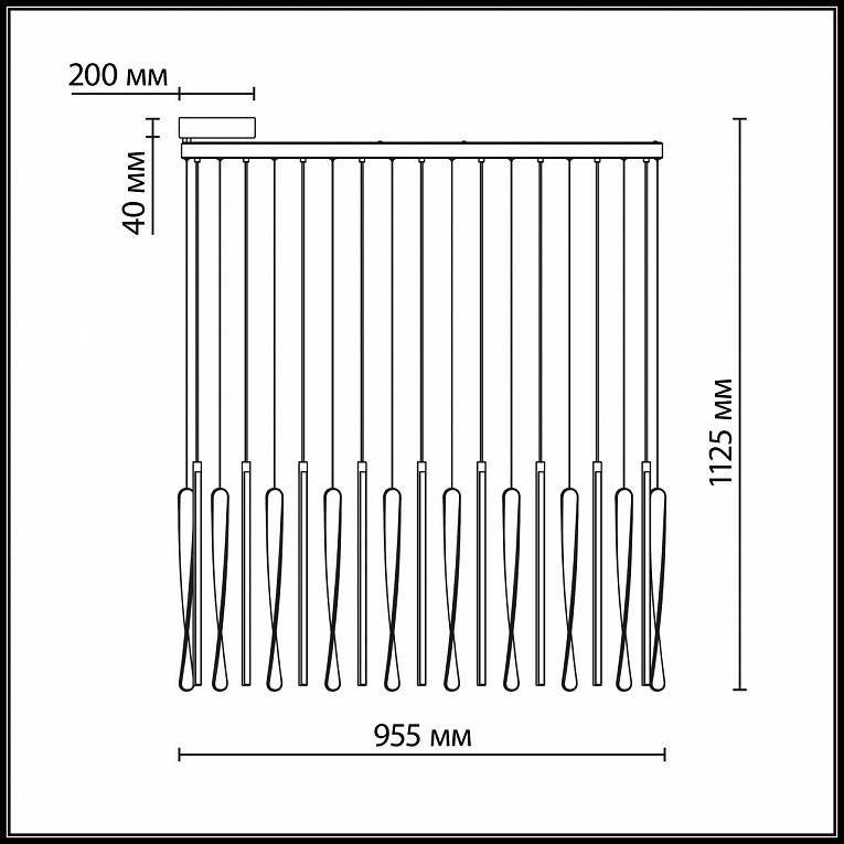 Подвесная люстра ODEON LIGHT EXCLUSIVE SPIRA 5468/118L