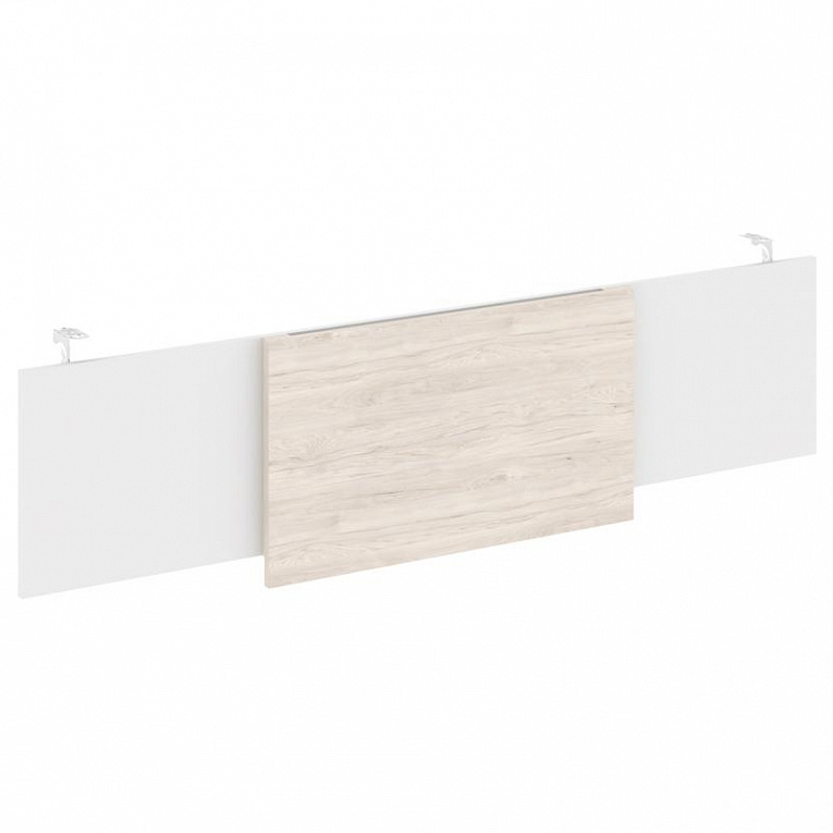 Царга стола руководителя 198х80 Рива Оникс Директ O.M-CSR-6 Белый Бриллиант/Денвер Светлый/Хром