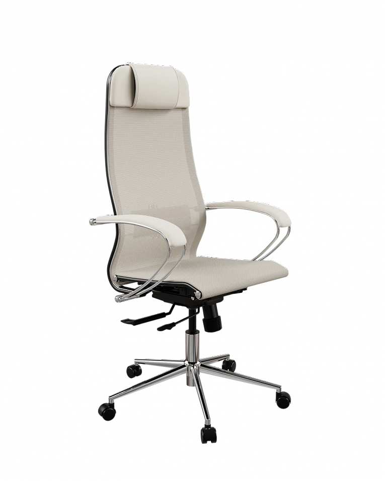Офисное кресло Метта ErgoLife 12/подл.131/осн.Synchro 152 (Молочный 259.16.1.353)