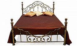 Кровать двуспальная VICTORIA античная медь 160х200