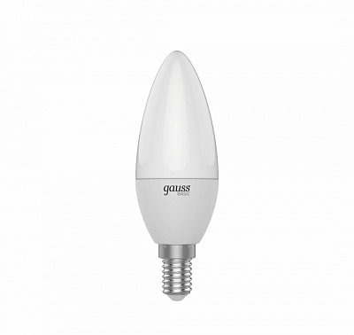 Лампа Gauss Basic Свеча 5,5W 400lm 3000K E14 LED 1/10/100