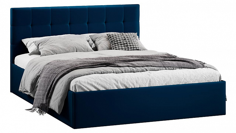Кровать 180х200 Джоли ТриЯ велюр Confetti Blue