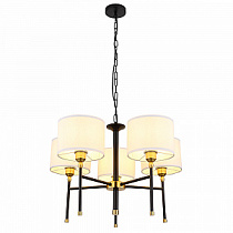 Подвесная люстра Arte Lamp JAMIE черный, белый A4090LM-5BK