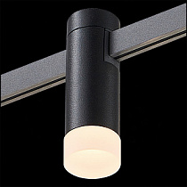 Магнитный трековый светильник Черный LED 1*3W 3000K 91Lm Ra90 120 IP20 D29xH90 24V St Luce FARM / ФАРМ ST812.406.03