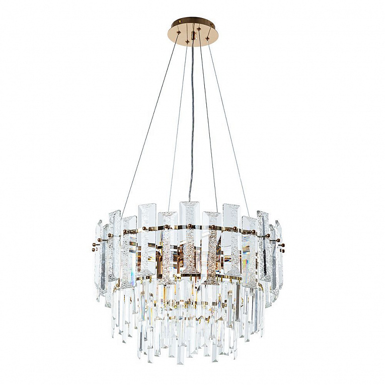 Подвесная люстра Arte Lamp NICOLETTA золото, прозрачный A1052SP-8GO