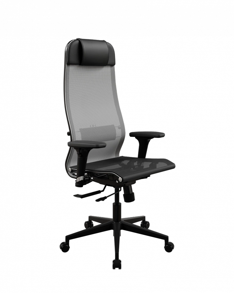 Офисное кресло Метта ErgoLife 4/подл.200/осн.Synchro 102 (Серый/Черный 55D.D.1.2F3)