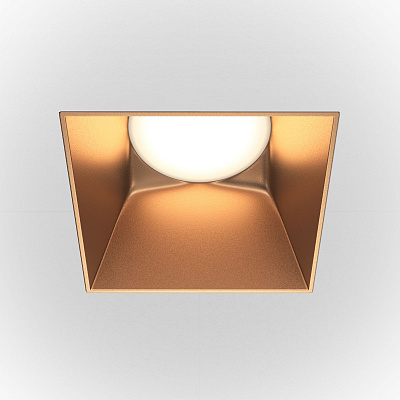 Точечный встраиваемый светильник Maytoni Share DL051-01-GU10-SQ-WMG
