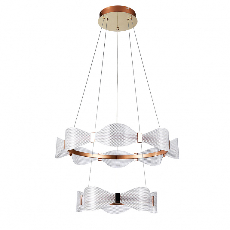 Светодиодная люстра Arte Lamp GRACE латунь, прозрачный A1868SP-2PB