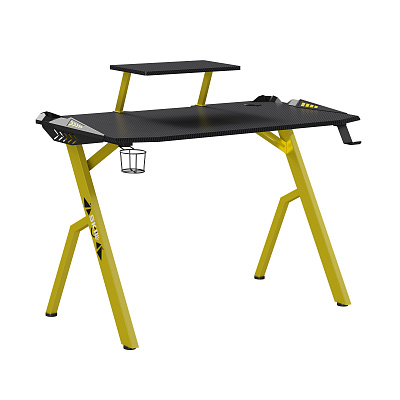 Компьютерный стол Skyland SKILLL CTG-001 Черный /  Желтый