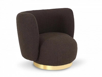 Кресло Lucca вращающееся букле коричневый 853048