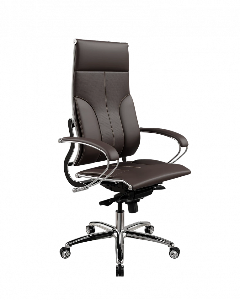 Кресло руководителя Метта МЕТТА М L1-10K - Infinity /Kc06/Nc06/K2cL(M06.B34.G04.W04) (Темно-коричневый)