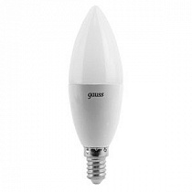 Лампа Gauss Свеча 6.5W 520lm 3000К E14 LED 1/10/100
