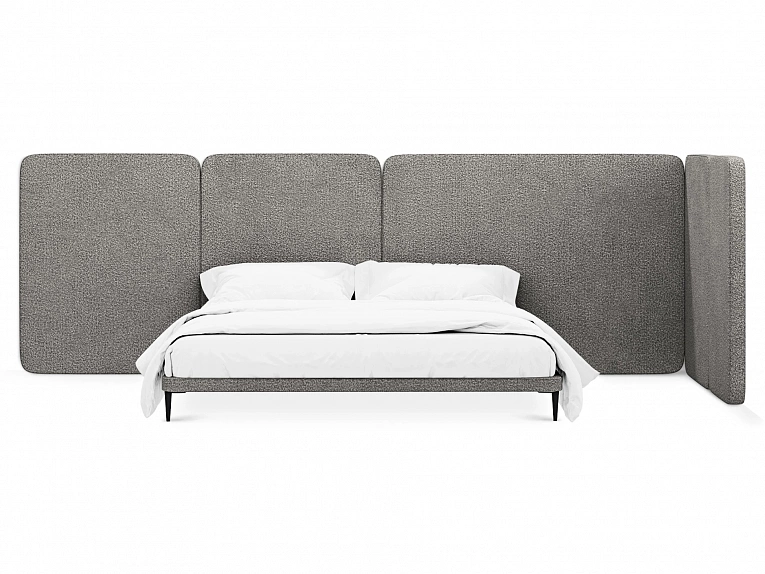 Кровать OgogoHome Licata 961661 серый