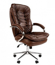 Кресло для руководителя усиленное (до 150 кг)  CHAIRMAN 795 коричневый
