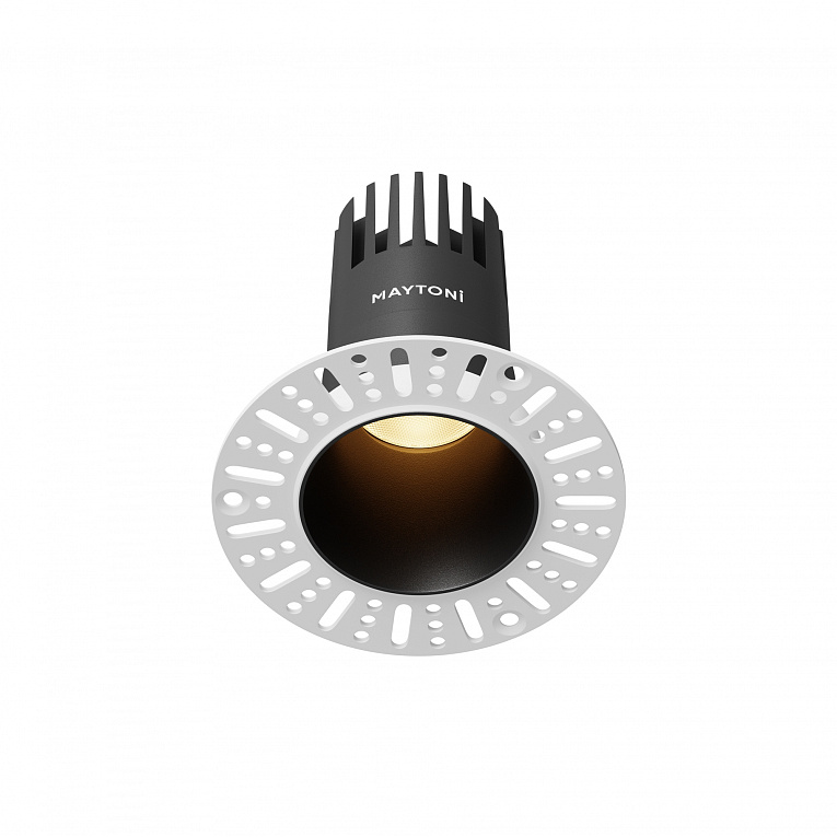 Точечный встраиваемый светильник Maytoni Dip / Дип DL120-10W-2.7K-TRS-B