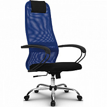 Кресло компьютерное SU-BК130-8 Ch Синий / черный