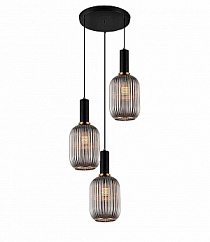 Подвесной светильник Lumina Deco rico LDP 1218-3 GY+BK