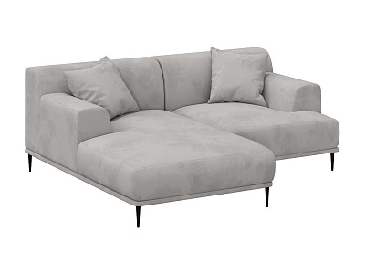 Модульный диван Portofino с оттоманкой (левый) серый 518289