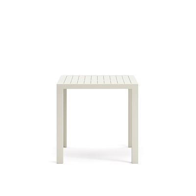 Уличный стол La Forma Culip с порошковым покрытием белого цвета 77 х 77