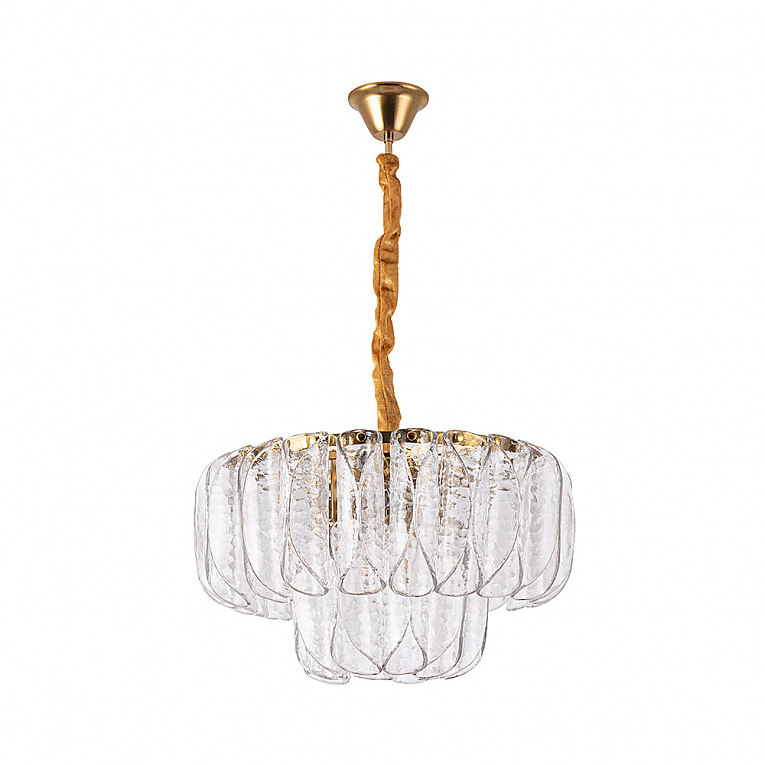 Подвесная люстра Arte Lamp EVELYN коричневый, прозрачный A4073LM-7PB
