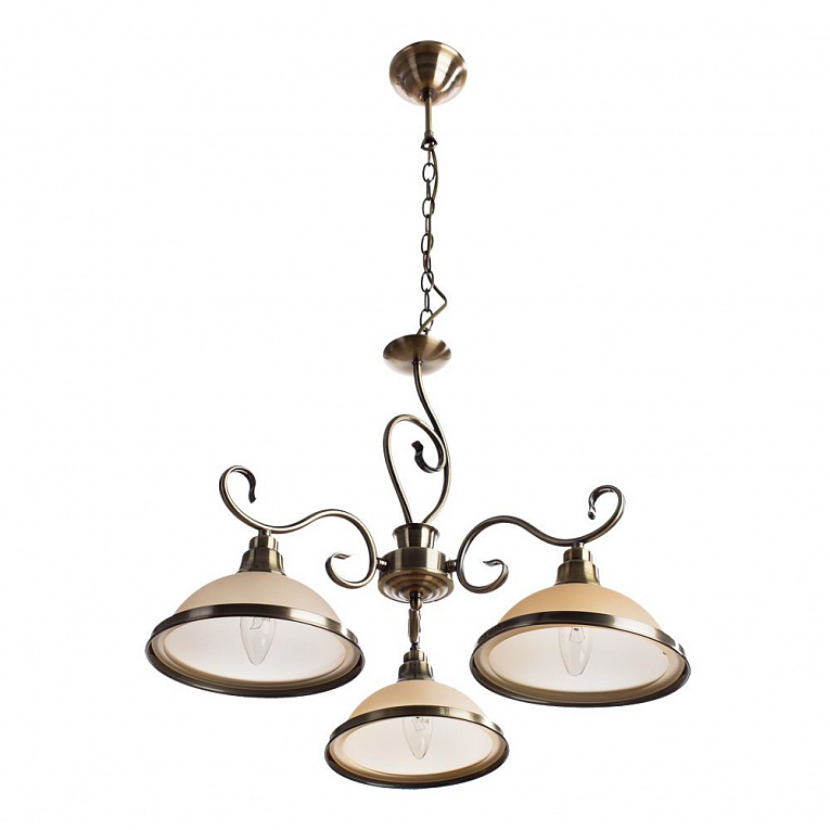 Подвесная люстра Arte Lamp SAFARI коричневый, бежевый A6905LM-3AB
