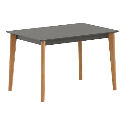 Прямоугольный обеденный стол Skyland ЛЮККЕ (LYKKE) TS-120 1200х800х750 Антрацит / Бук