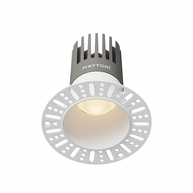 Точечный встраиваемый светильник Maytoni Dip / Дип DL122-15W-3K-TRS-W