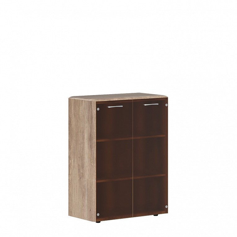 Шкаф со стеклянными дверьми Skyland ДИОНИ (Dioni) DMC 85.2 Дуб Каньон