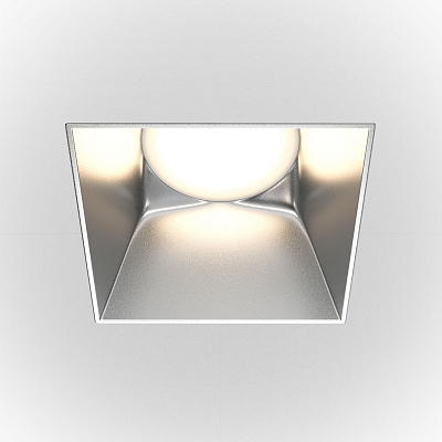 Точечный встраиваемый светильник Maytoni Share DL051-01-GU10-SQ-WS