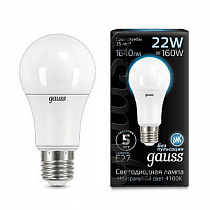 Лампа Gauss A70 22W 2000lm 4100K E27 LED 1/10/50