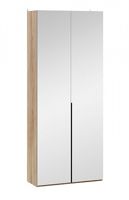Шкаф для одежды с 2 зеркальными дверями Порто яблоня беллуно графит софт СМ-393.07.224
