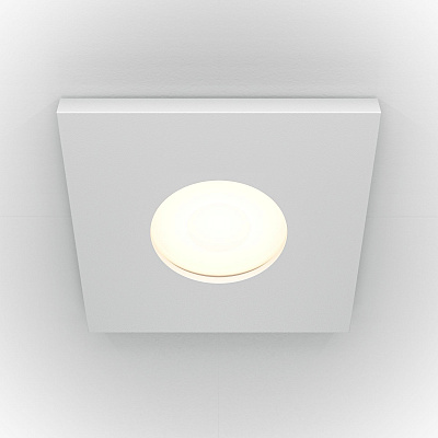 Точечный встраиваемый светильник Maytoni Stark DL083-01-GU10-SQ-W